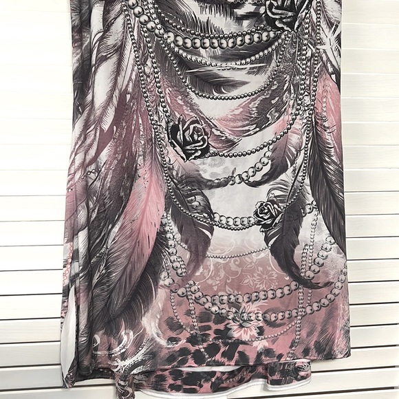 FEATHER ROSES LEOPARD - Picture 6 of 7